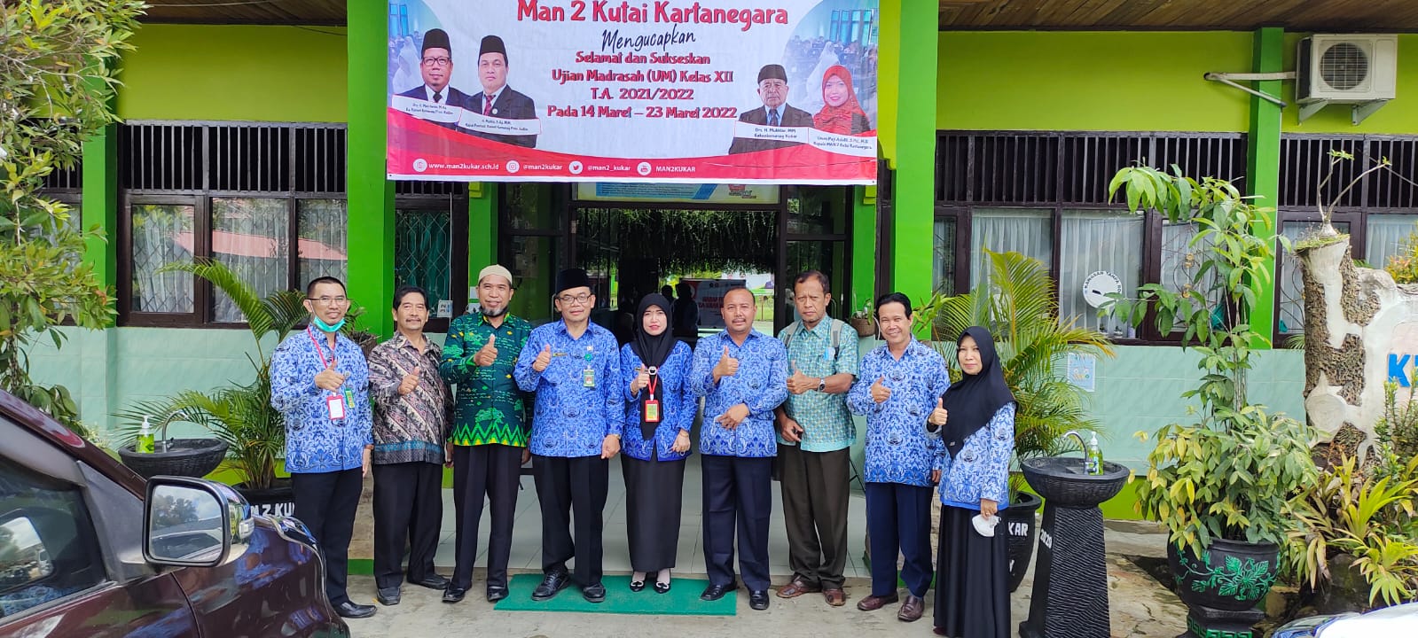 Koordinator Pengawas Kanwil Kemenag Kaltim Monev Ujian Madrasah